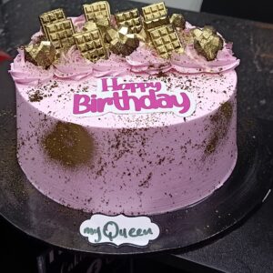 8-Inch One Layer Vanilla & Red Velvet Cake (Whipped Cream)