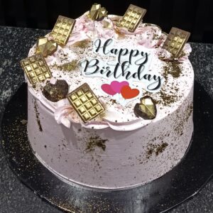 8-Inch One Layer Vanilla & Red Velvet Cake (Whipped Cream)