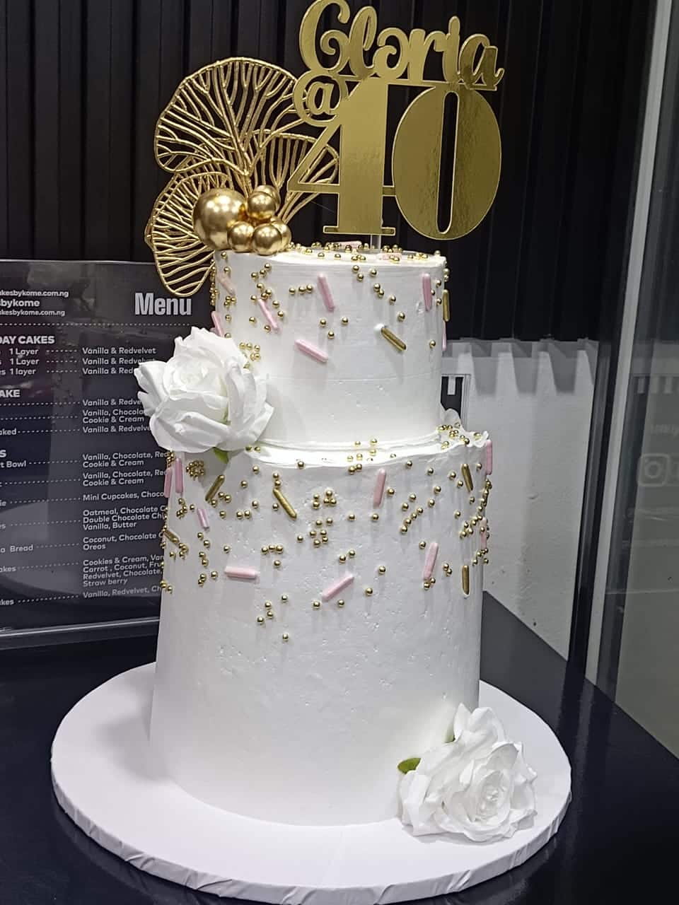 8 and 5 inch 3 layers Whipped cream
